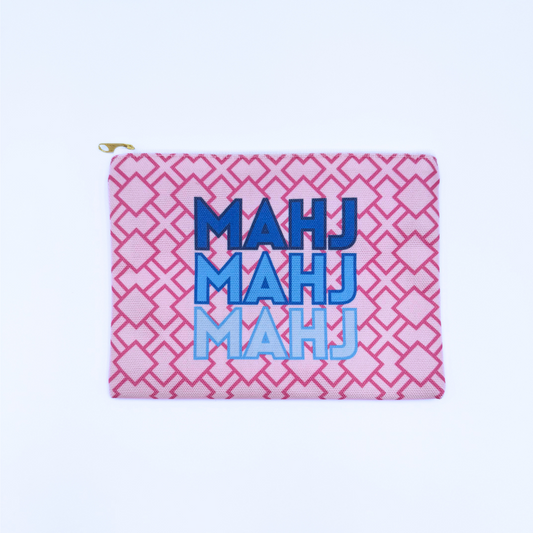 Mahjong Card & Accessory Bag | Printed Fabric | CLEARANCE