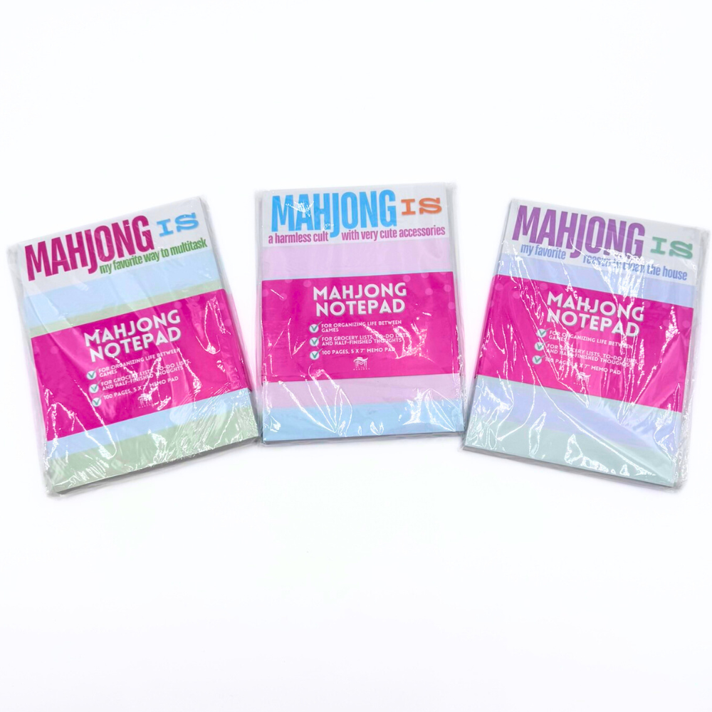 MAHJONG NOTEPAD | 5x7 inches | 100 Pages