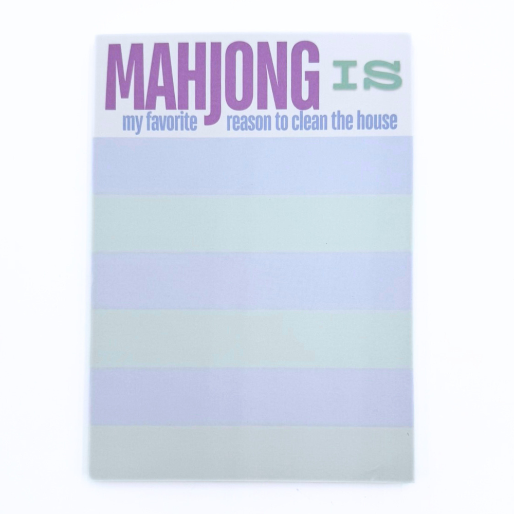 MAHJONG NOTEPAD | 5x7 inches | 100 Pages