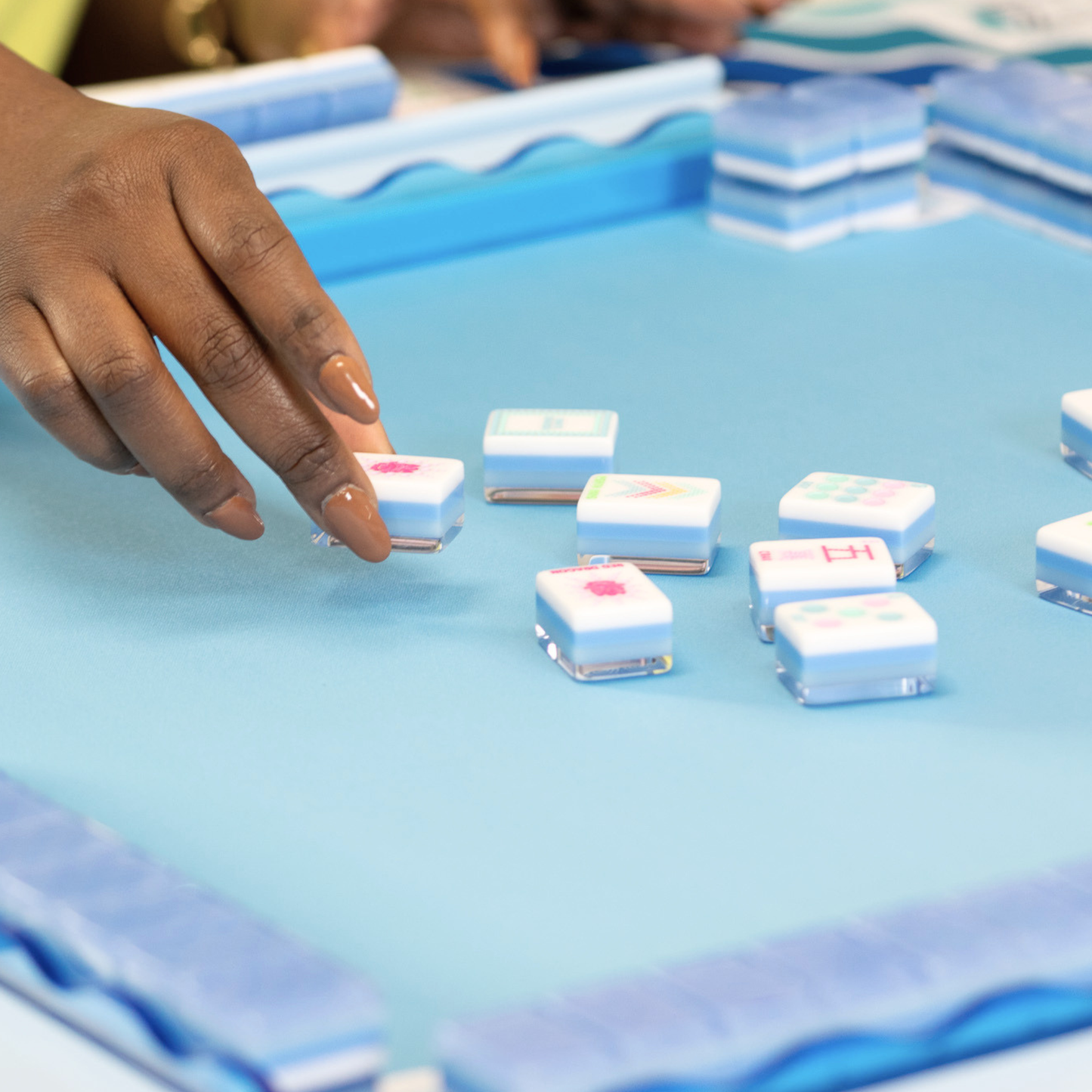 CRYSTAL CONFETTI | Calm Blue | Mahjong with a Sprinkle of Color and Joy