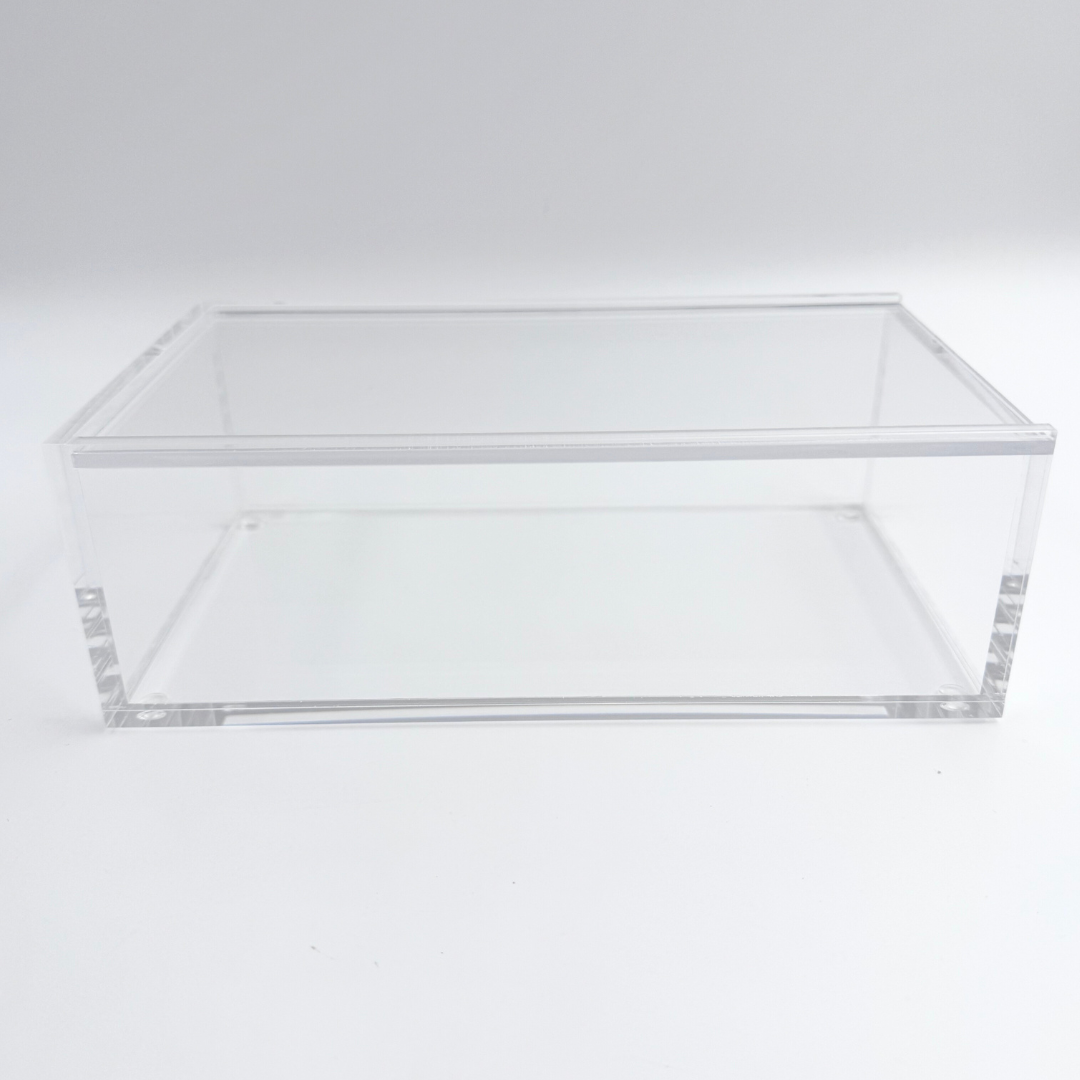 Mahjong Acrylic Display Box (Clear, for Crystal Collection) | Sliding Lid | For Tile Size 1.25" x 0.9" x 0.7"