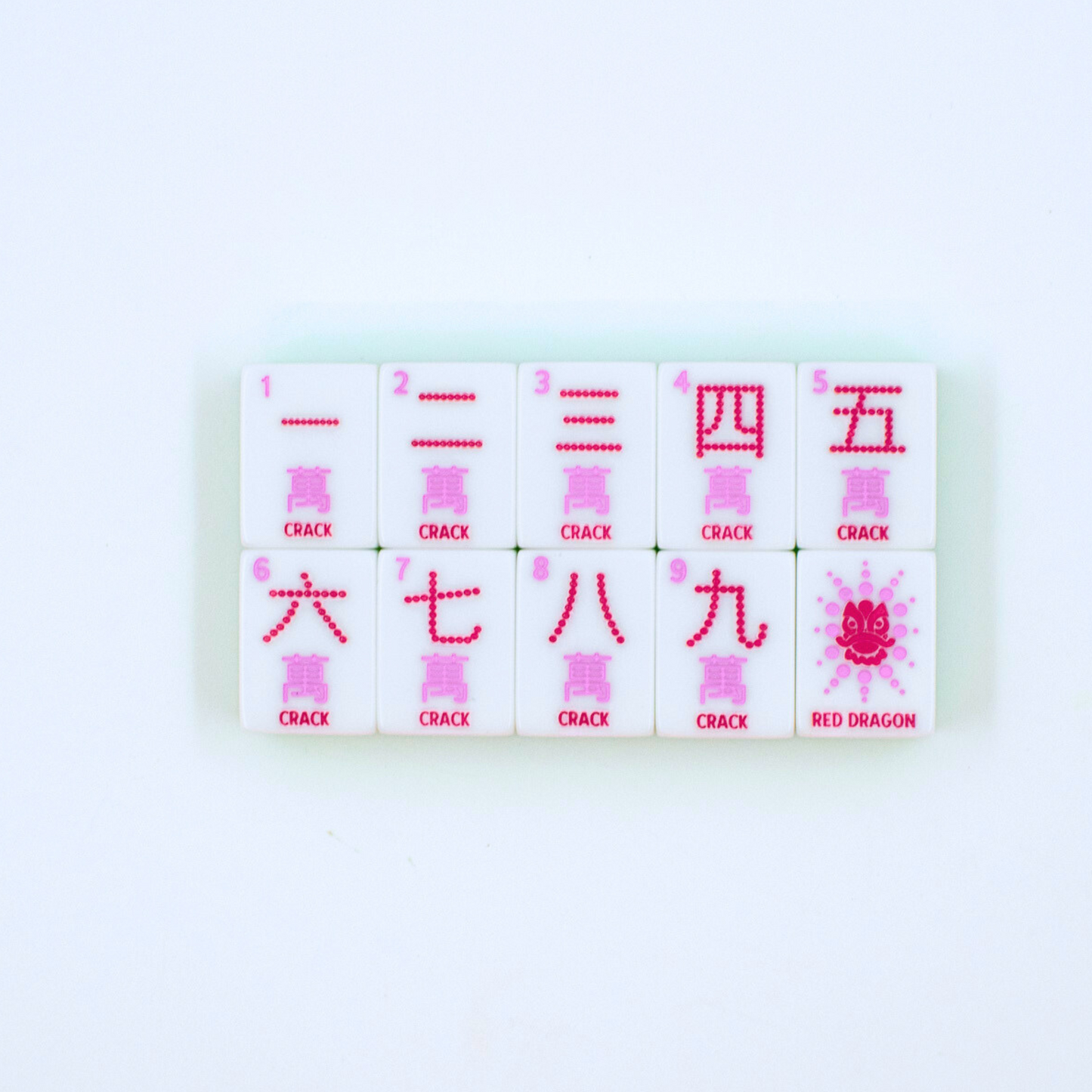 Crystal Confetti Citrus Green | Mahjong with a Sprinkle of Color and Joy | Clear Top with Colorful Pattern and Layers