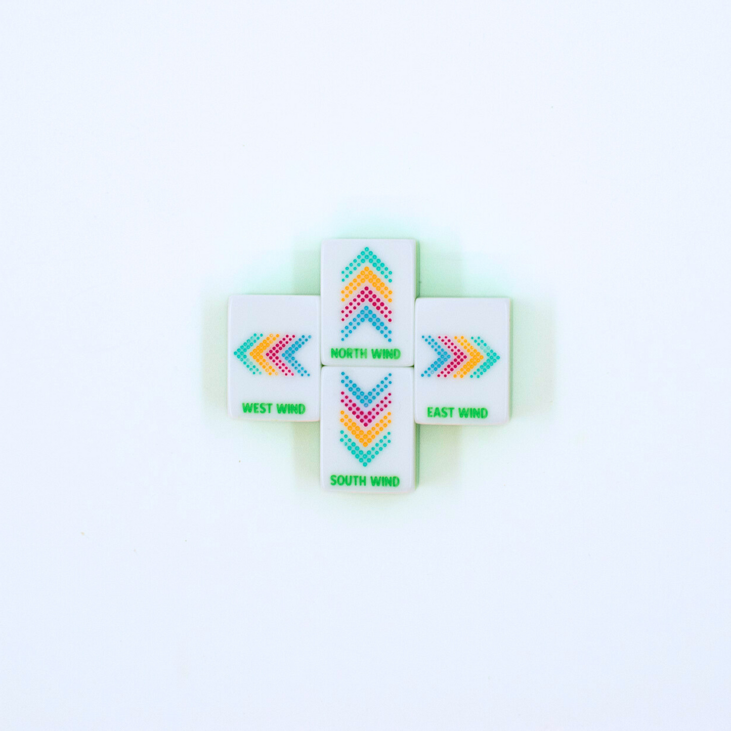 Crystal Confetti Citrus Green | Mahjong with a Sprinkle of Color and Joy | Clear Top with Colorful Pattern and Layers