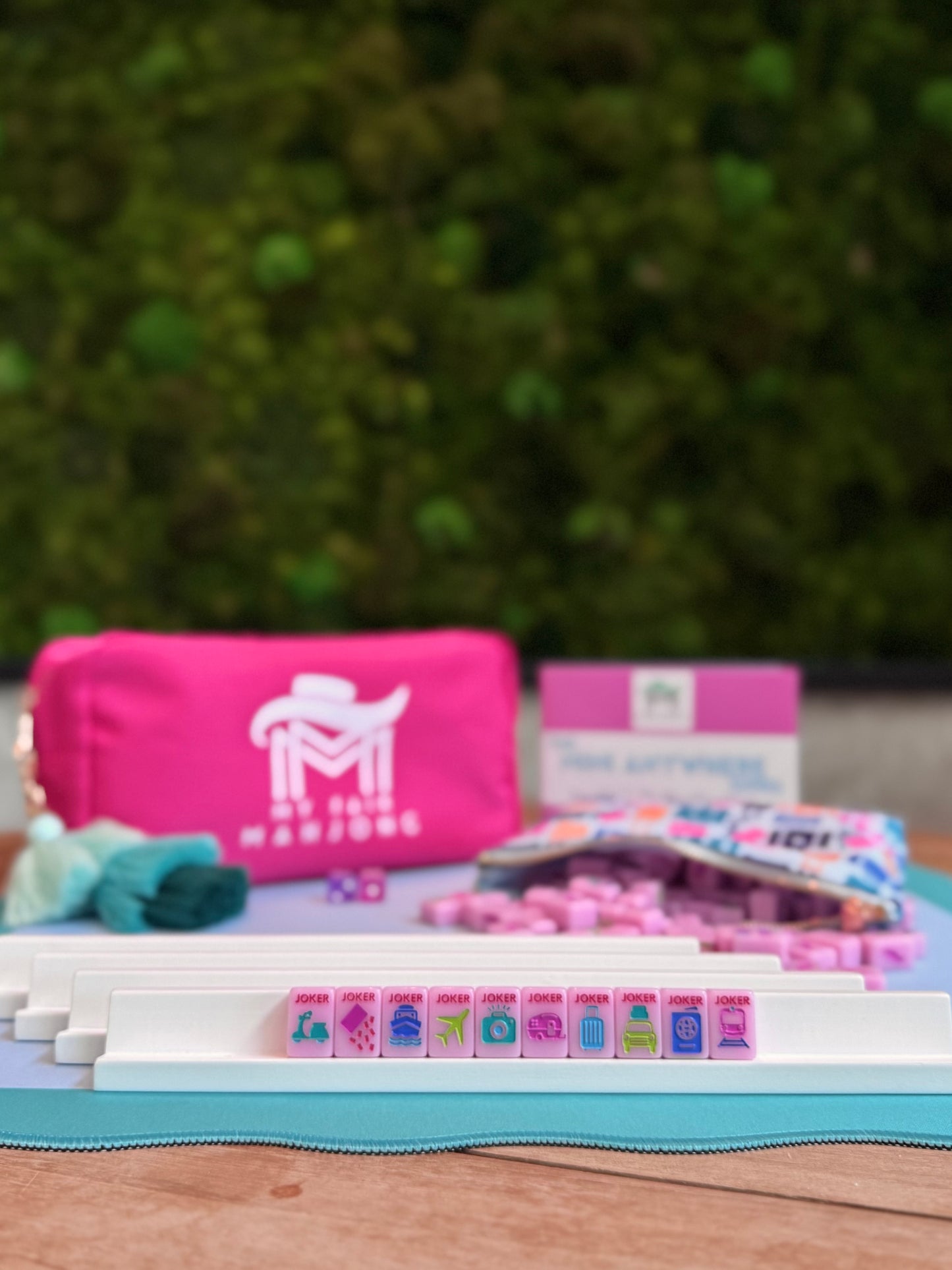 MINI TRAVEL MAHJONG | Mini Anywhere Series | Pink
