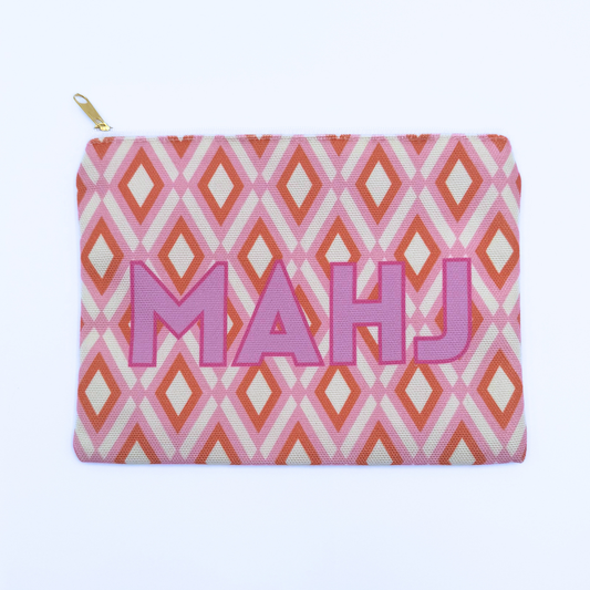 Mahjong Card & Accessory Bag | Printed Fabric | CLEARANCE