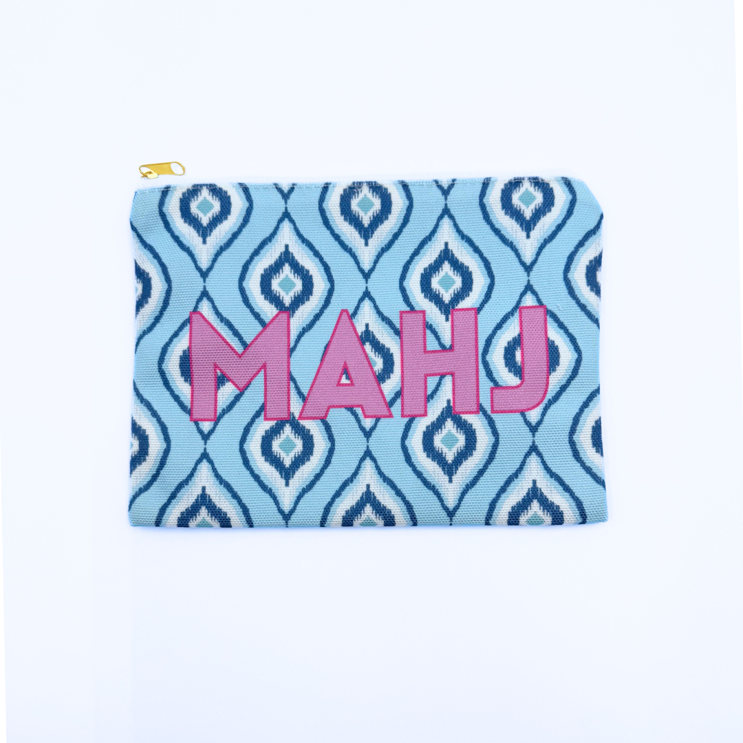 Mahjong Card & Accessory Bag | Fits Oversized League Cards & Mini 20mm Mahjong Tile Sets