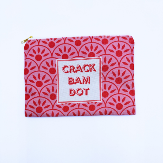 Mahjong Card & Accessory Bag  | Printed Fabric | CLEARANCE