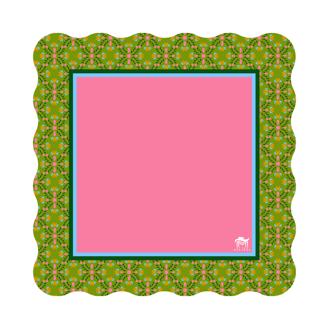 (COMING SOON) MAHJONG MAT | Garden Party | Meadow | 31" x 31"