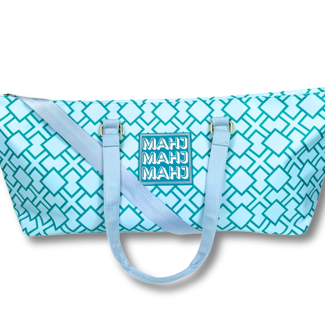 MAHJONG TOTE BAG | Wide with Zipper Closure