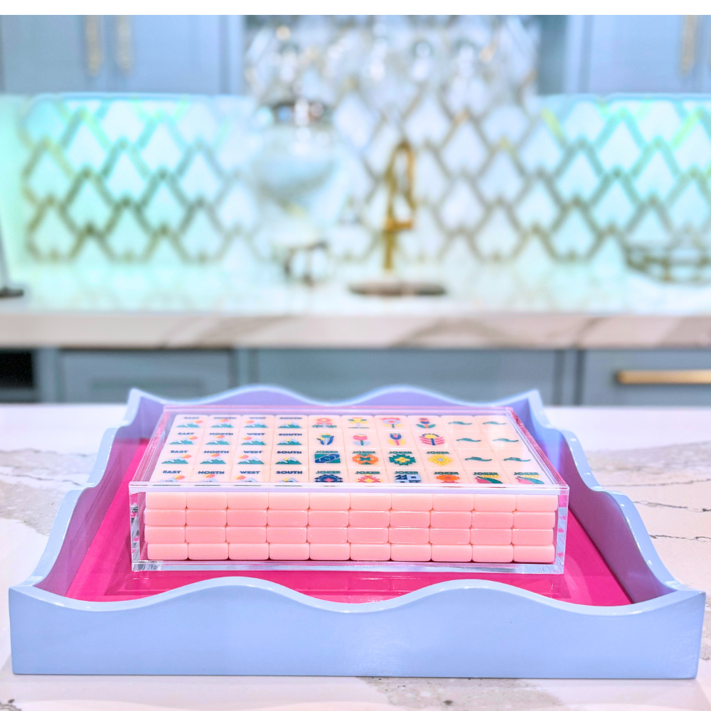 Mahjong Acrylic Display Box (Destination Collection Tiles) | for Tiles Sized 1.45x1x0.4"
