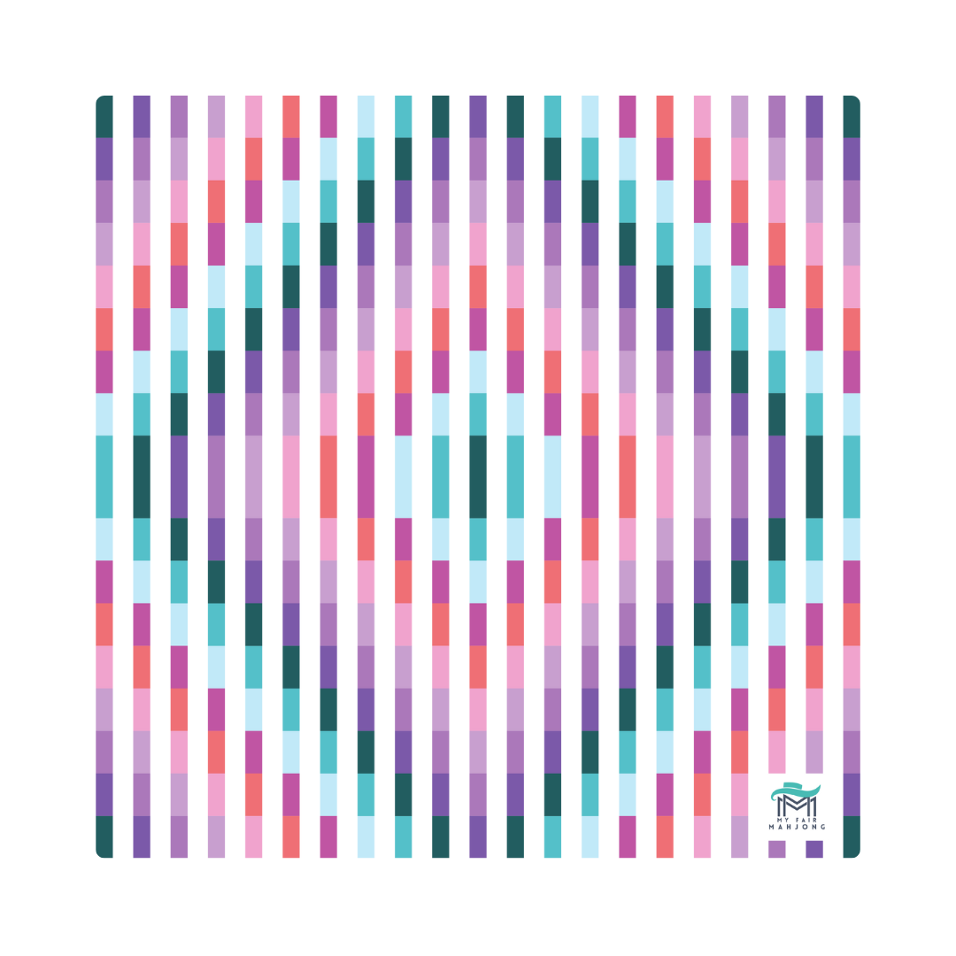 MAHJONG MAT | Laugh Lines | 33" x 33"