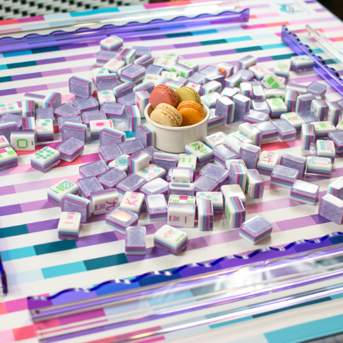 MAHJONG MAT | Laugh Lines | 33" x 33"