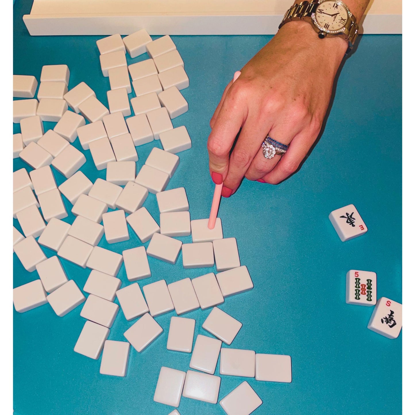 Mahjong Tile Takers. Novelty Mahjongg gift to reach and pull Mah Jongg tiles. 4 bright colors, fun gift present favor or prize for party or tournament