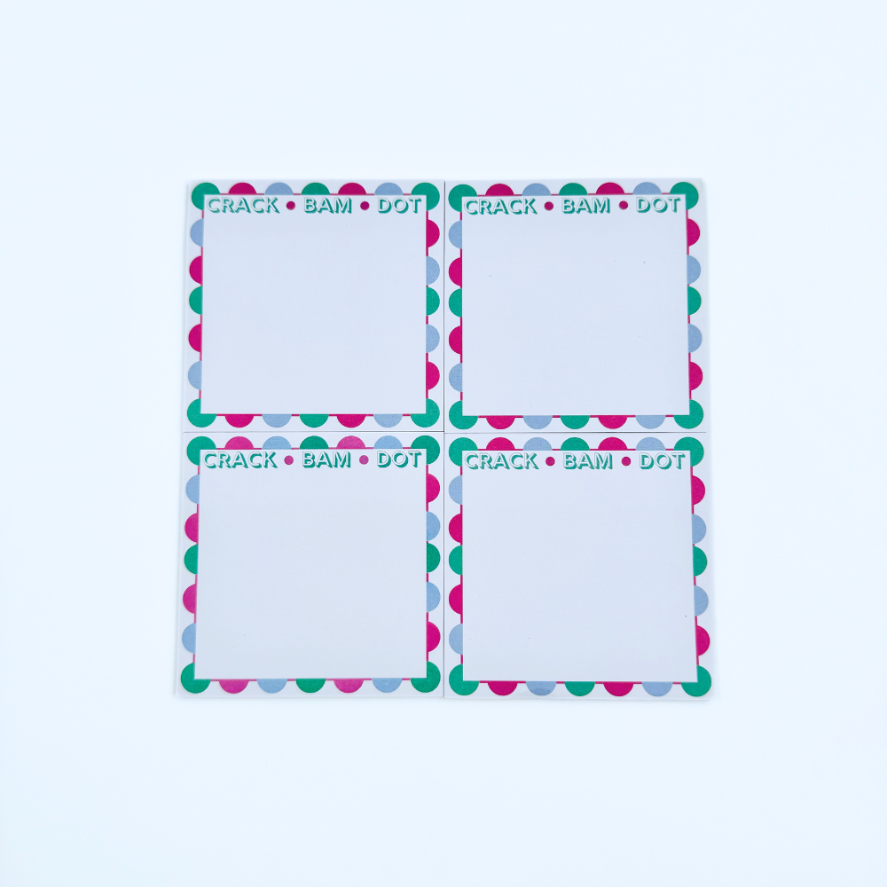 Mahjong Sticky Note Pads (Set of 4) | Gift, Prize or Favor | Game, Party or Tournament