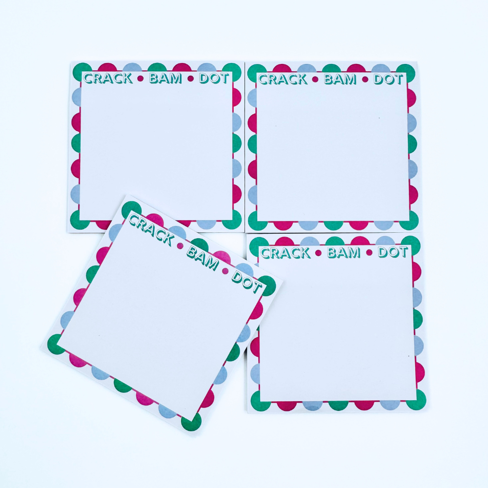 Mahjong Sticky Note Pads (Set of 4) | Gift, Prize or Favor | Game, Party or Tournament
