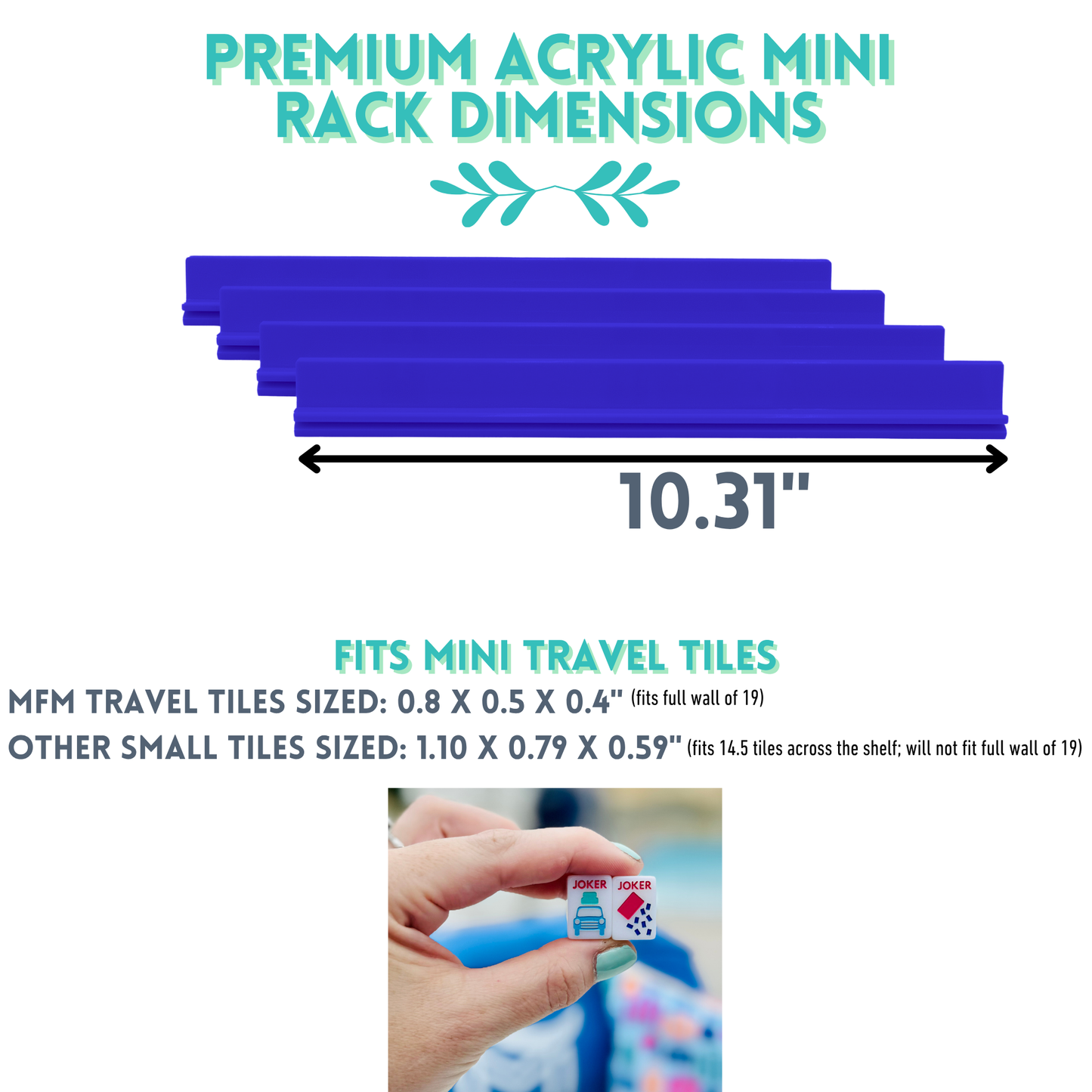 MINI TRAVEL MAHJONG | Mini Anywhere Series | Blue