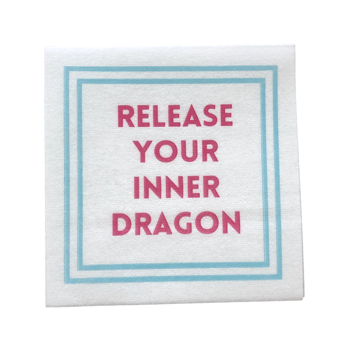 Mahjong Cocktail Napkins | 5'' x 5'' folded Mahjongg Luxury, Linen-Feel, Disposable Drink Napkins| Eco-Friendly, Super Absorbent