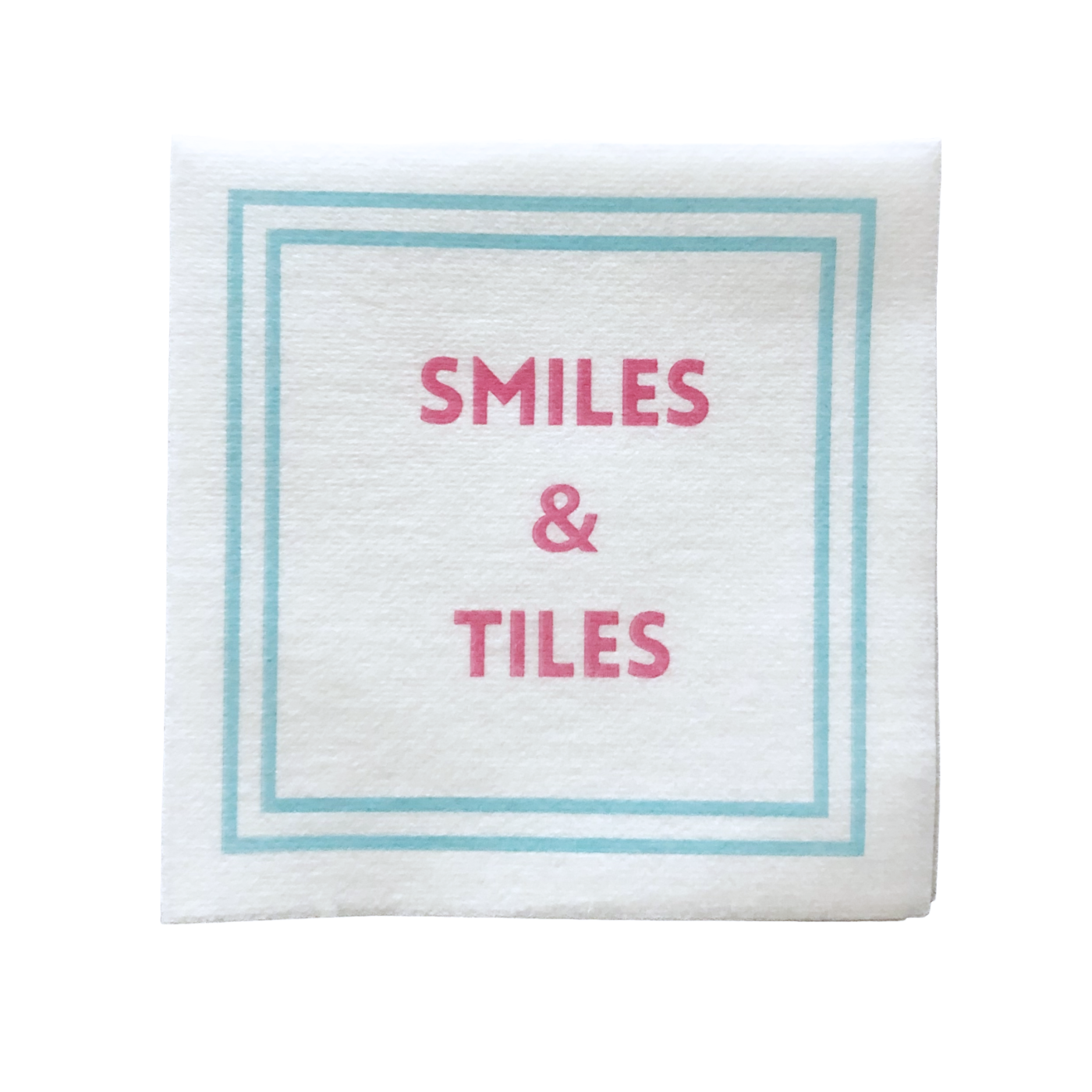 Mahjong Cocktail Napkins | 5'' x 5'' folded Mahjongg Luxury, Linen-Feel, Disposable Drink Napkins| Eco-Friendly, Super Absorbent
