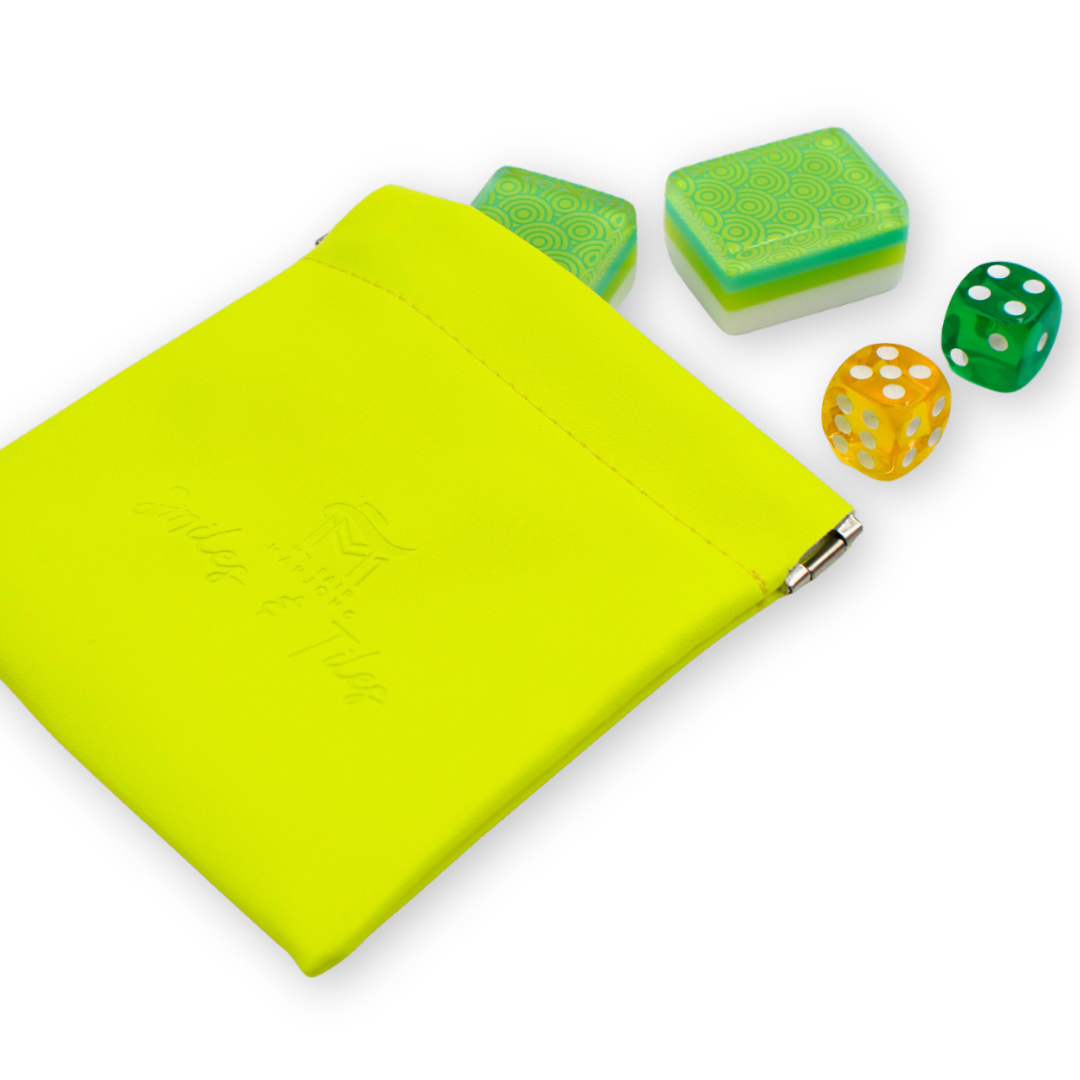 Mahjong Pouch for Tiles, Dice, Coins