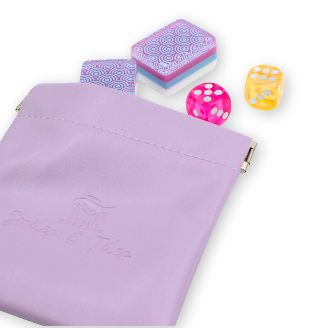 Mahjong Pouch for Tiles, Dice, Coins