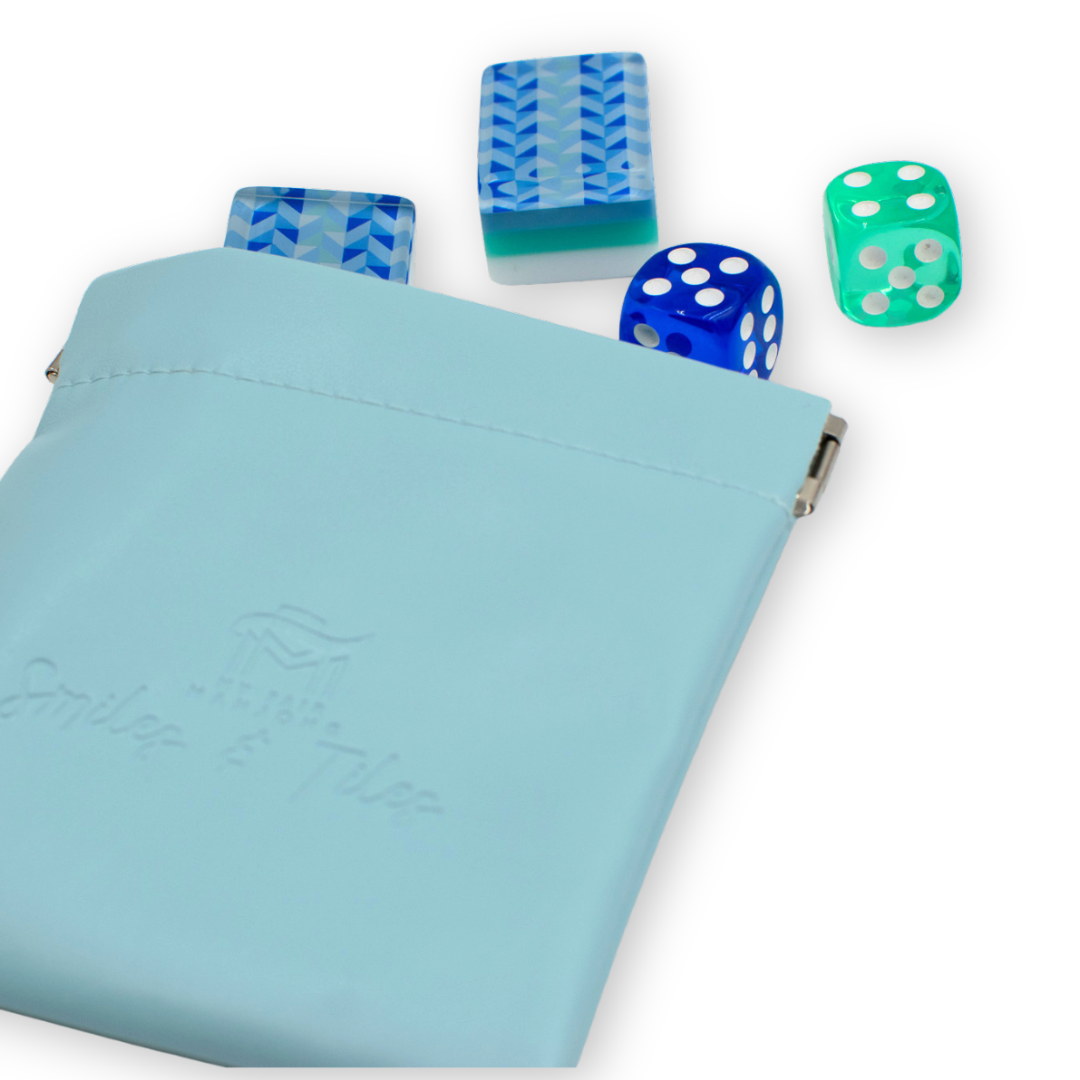 Mahjong Pouch for Tiles, Dice, Coins