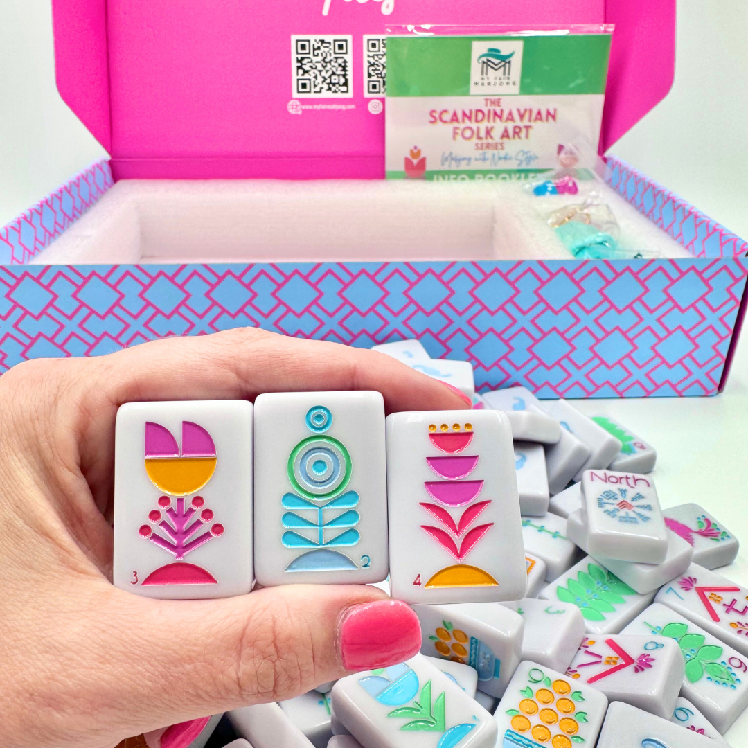 THE SCANDINAVIAN FOLK ART SERIES | Mahjong with Nordic Style | American, Chinese, Riichi, Hong Kong, Singaporean