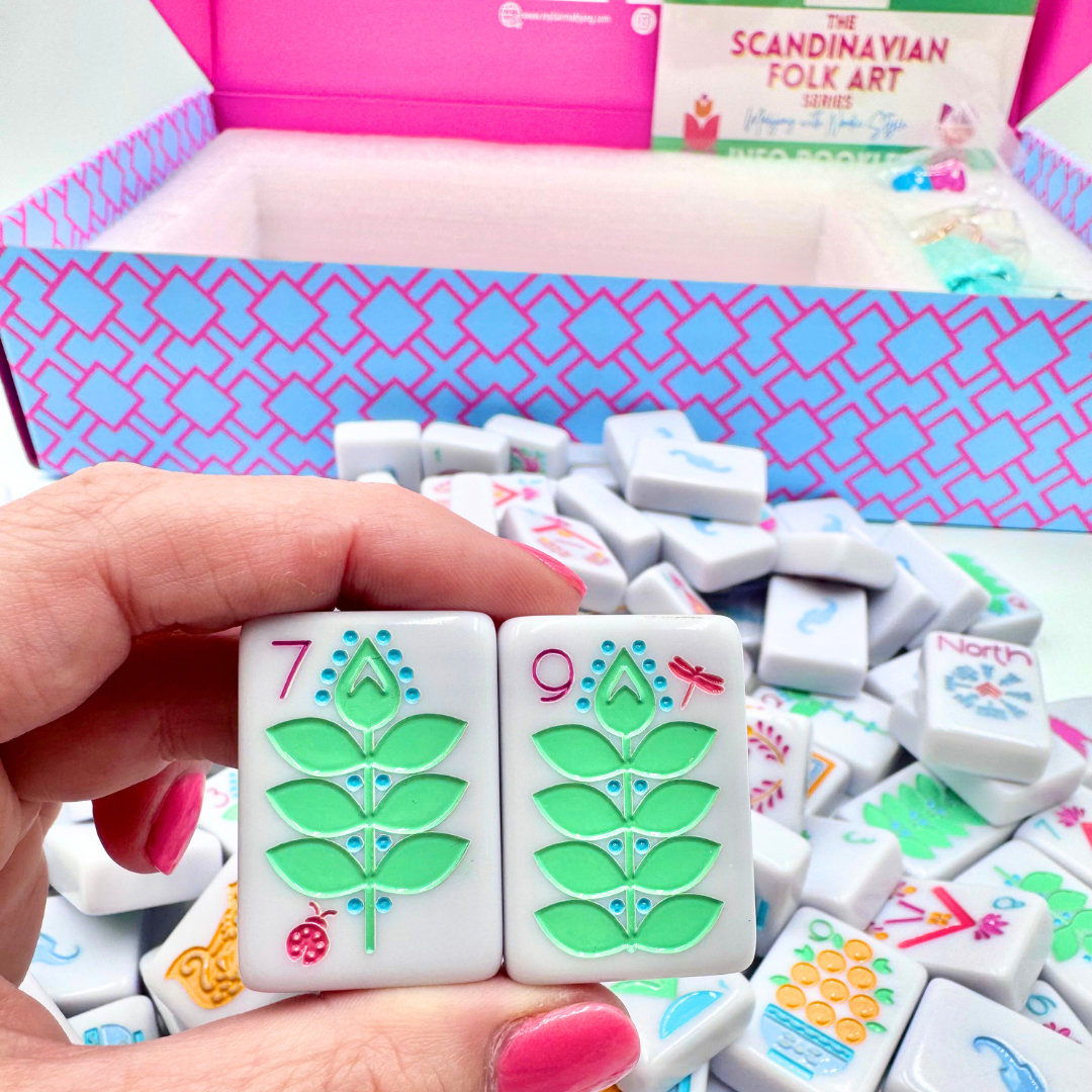 THE SCANDINAVIAN FOLK ART SERIES | Mahjong with Nordic Style | American, Chinese, Riichi, Hong Kong, Singaporean
