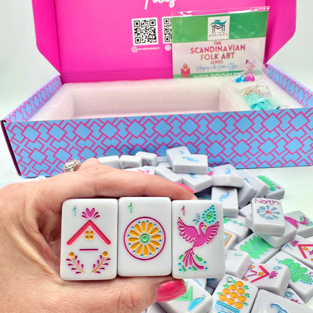 THE SCANDINAVIAN FOLK ART SERIES | Mahjong with Nordic Style | American, Chinese, Riichi, Hong Kong, Singaporean