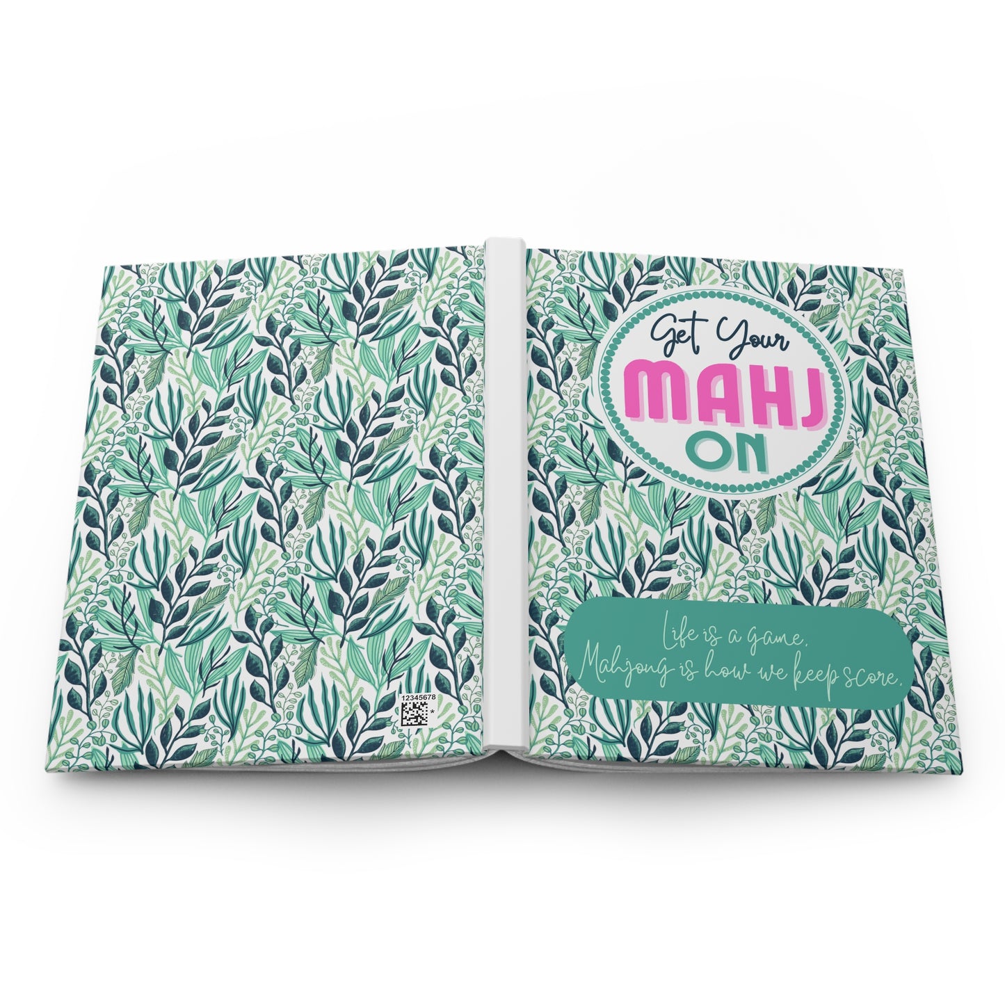 Mahjong Score Notebook, Green- Mah-jongg journal to note memories and scores through time. Great gift!
