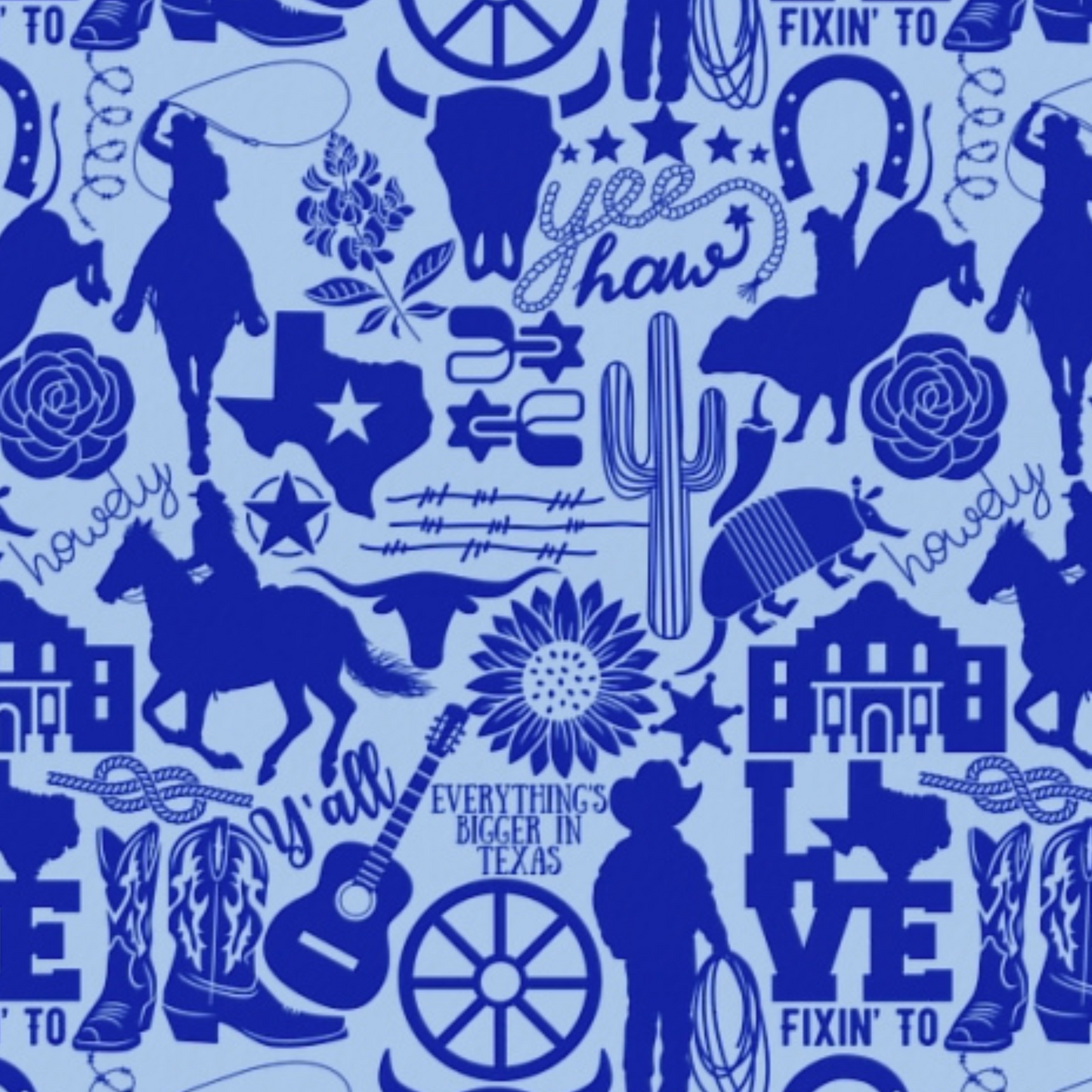 TEXAS Tablecloth (3 Color Choices)  Cowboy and Cowgirl Theme  Rodeo Mahjong Table Topper- Green Blue Pink Orange- Rodeo Cowboy Cowgirl Boots Bluebonnet Sunflower and more