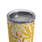 Mahjong Tumbler, Yellow (10oz, Nature Pattern)- Perfect MAHJ gift! Every Mahjongg game needs a beverage, and Crack, Bam, Dot- this is it!