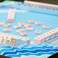 MAHJONG MAT  |  Water's Edge |  33" x 33"