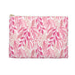 Small Mahjong Accessory Bag for Mahjongg Cards, Pens and Accessories. Great Modern Mah Jongg Gift Pouch. Pink Nature Pattern.