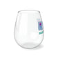 Mahjong Stemless Wine Glass (11.75oz), Great Mahjongg gift for Tournaments, Parties and Game Nights. Cute, Colorful Mahjong Tiles!