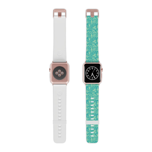 TEXAS Watch Band for Apple Watch (Green)  |  Pattern Matches TEXAS Series Tile Set  |  Great Gift