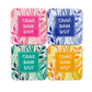 Mahjong Coasters, Set of 4  | Gift or Prize | Green, Pink, Blue, Yellow