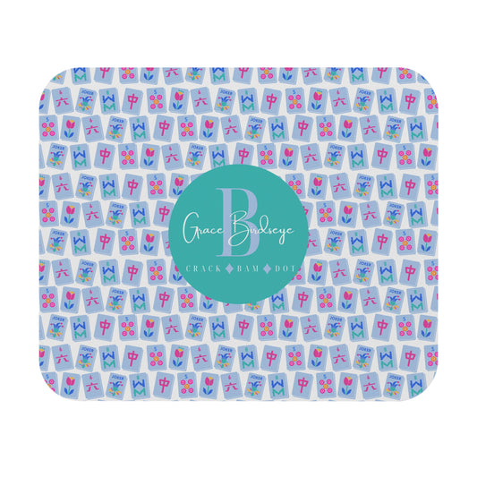 Personalized Mahjong Mouse Pad- Colorful Mahjongg Tile Design. Great Gift or Prize for Mah Jongg Games, Tournaments, Players!