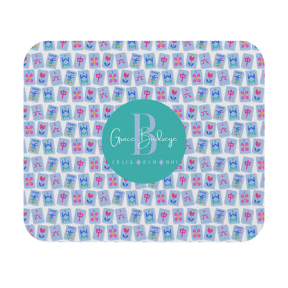 Personalized Mahjong Mouse Pad- Colorful Mahjongg Tile Design. Great Gift or Prize for Mah Jongg Games, Tournaments, Players!