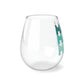 Set of 4 Mahjong Stemless Wine Glasses (11.75oz). Great gift for fun with Mahjongg Friends, Drinks, Parties, Game Nights!
