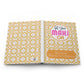 Mahjong Score Notebook, Yellow- Mah-jongg journal to note memories and scores through time. Great gift!