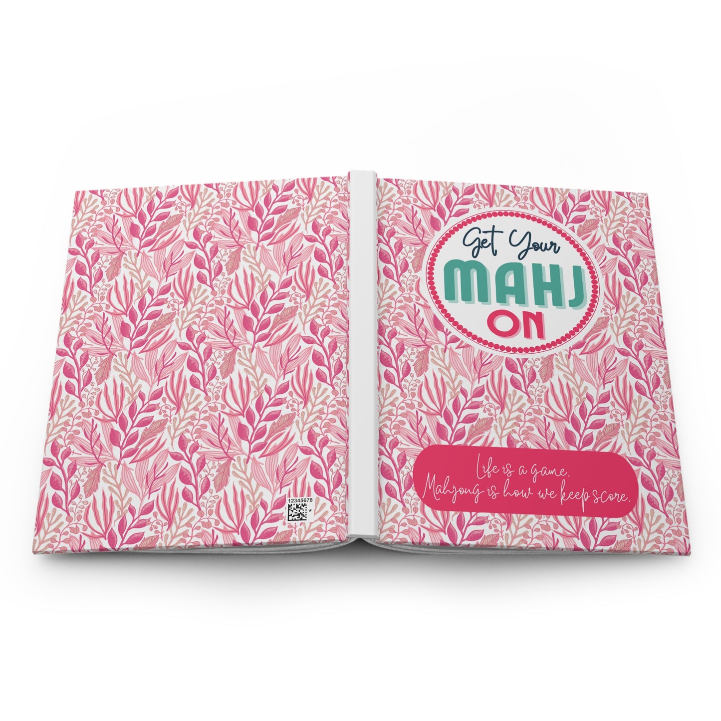 Mahjong Score Notebook, Pink- Mah-jongg journal to note memories and scores through time. Great gift!