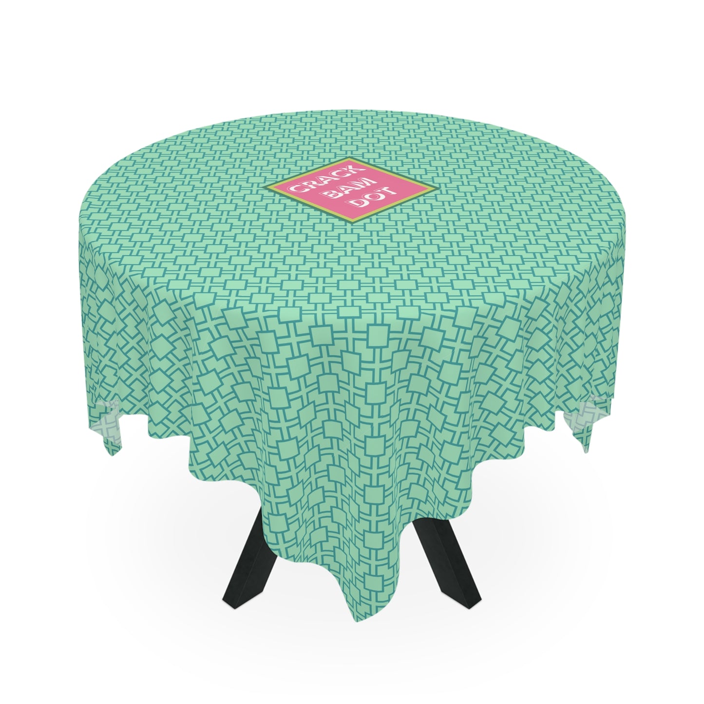 Personalized Mahjong Tablecloth for Game Table (55" x 55"). Upgrade your Mahjongg Mat with our Custom, Colorful, Unique Table Cover.