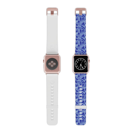 TEXAS Watch Band for Apple Watch (Blue)  |  Pattern Matches TEXAS Series Tile Set  |  Great Gift