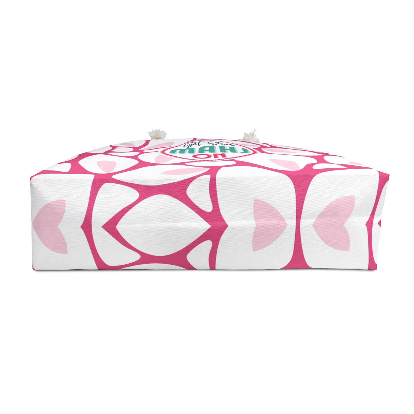 Mahjong Tote Bag- Oversize Pink Bag to Hold All Your Mahjongg Tiles, Racks, Cards, Accessories and More! Great Mah Jongg Gift Idea.