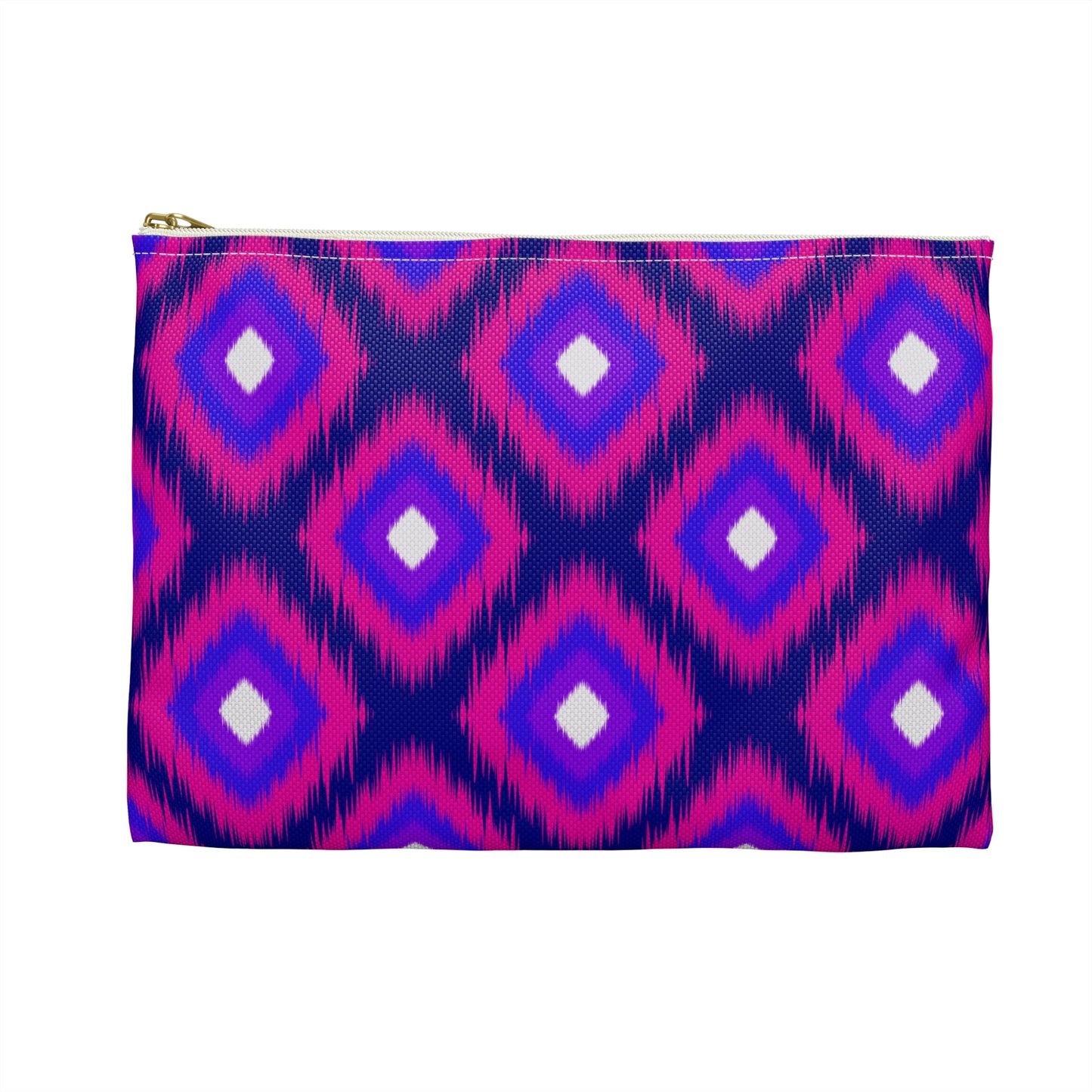 Small Mahjong Accessory Bag large enough to hold the Oversized League Cards & Other Mahjongg Accessories. Great Mah Jongg Gift. Purple IKAT.