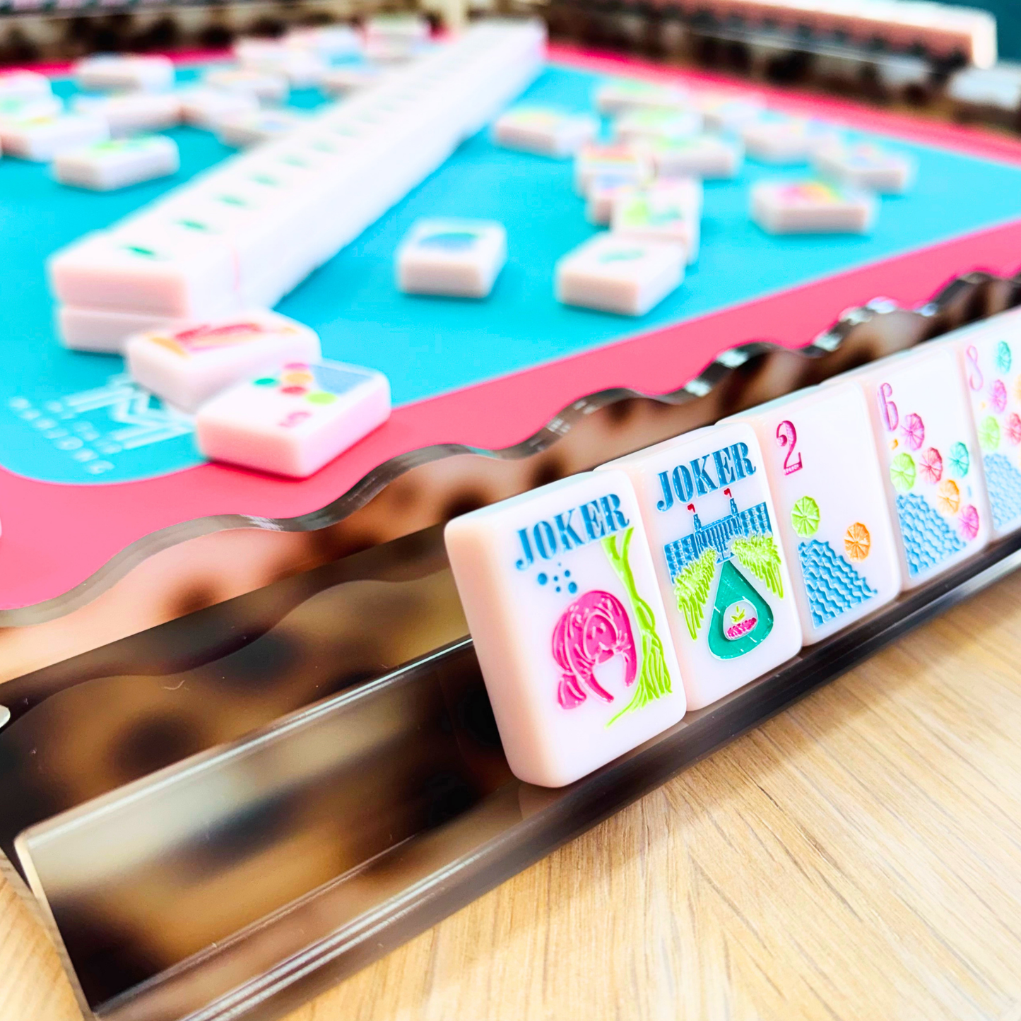 MAHJONG RACK PUSHER ADD-ON - MAGNETIC  |  Premium Acrylic  |  Patent Pending