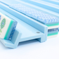 Mahjong Racks in Blue made from premium Acrylic with colorful mahjongg tiles shown