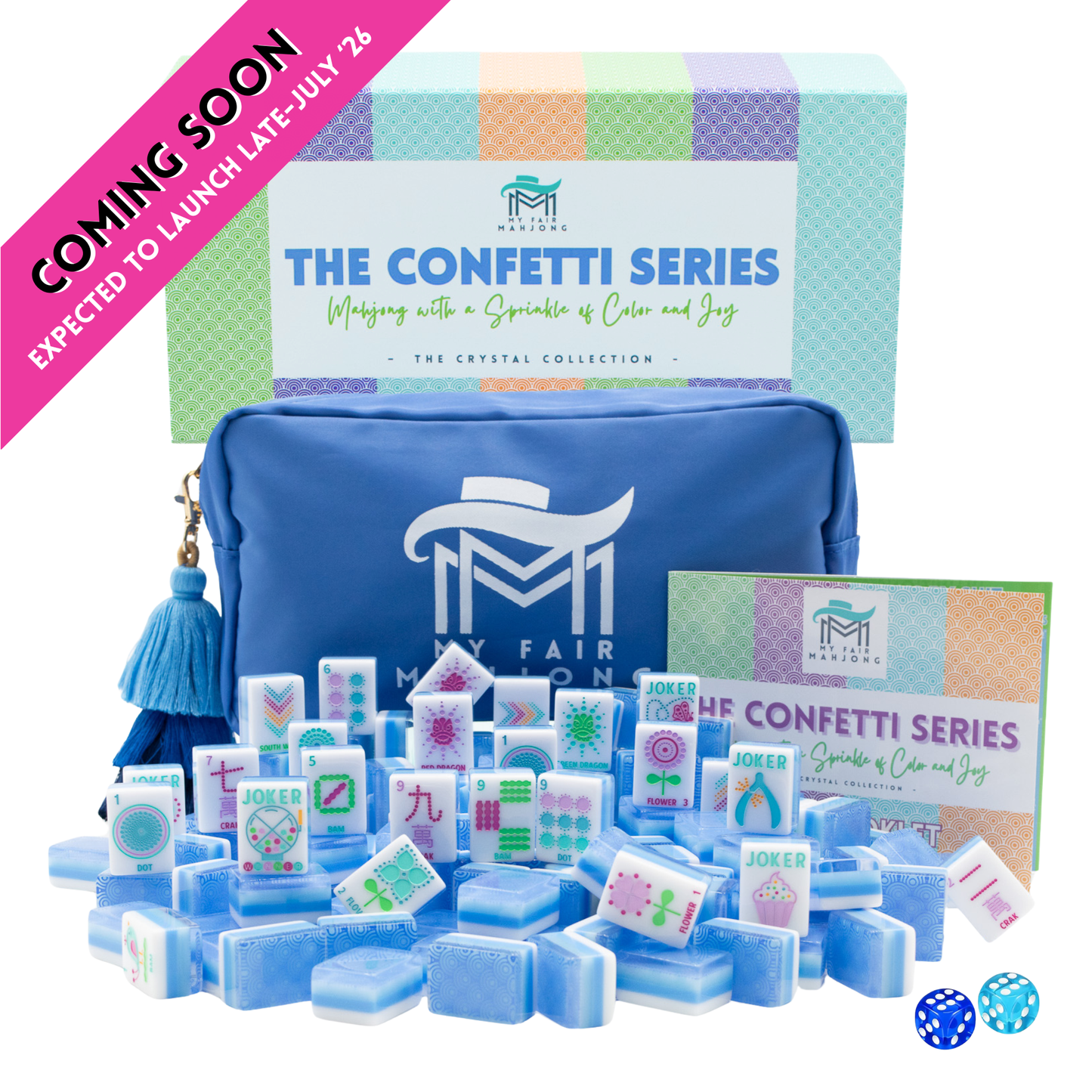 (COMING SOON) CRYSTAL CONFETTI  |  Calm Blue  |  Mahjong with a Sprinkle of Color and Joy