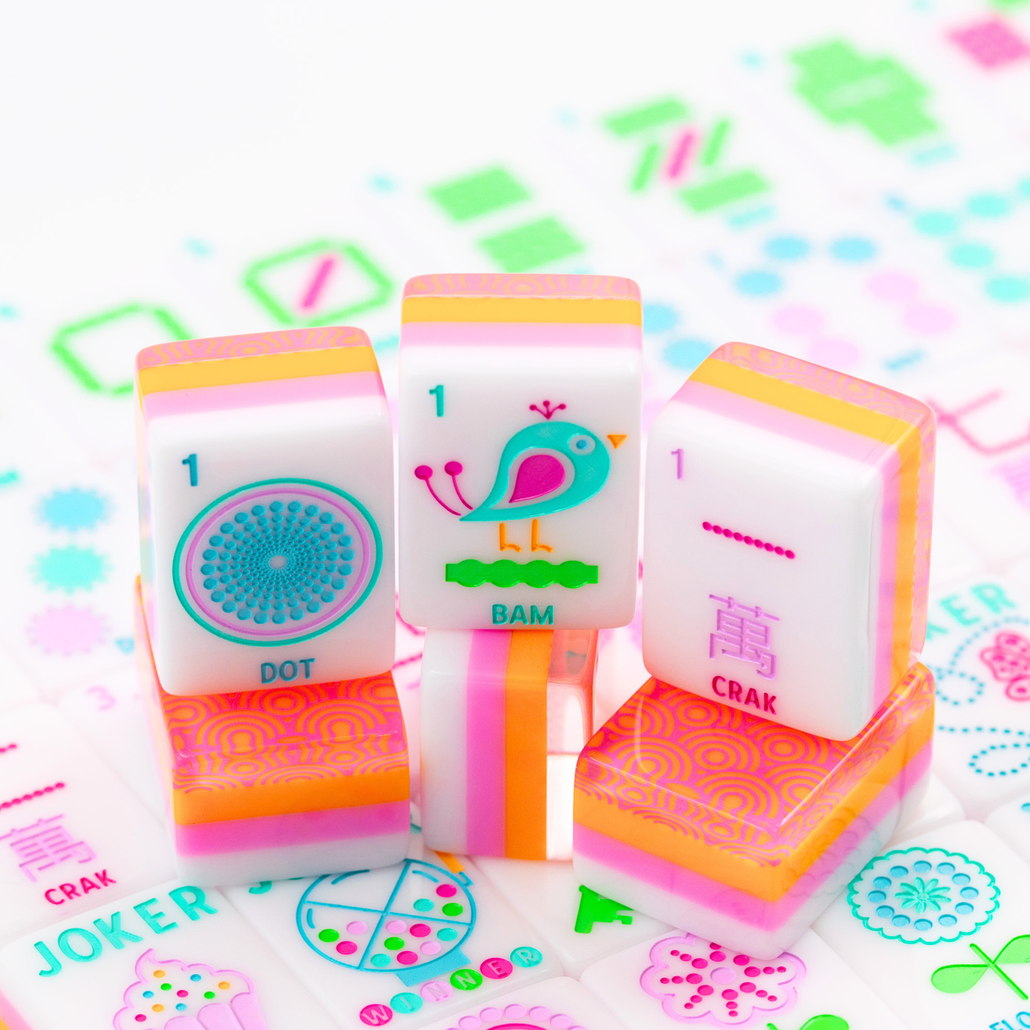 (COMING SOON) CRYSTAL CONFETTI  |  Sorbet Pink  |  Mahjong with a Sprinkle of Color and Joy