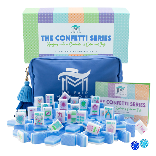 CRYSTAL CONFETTI  |  Calm Blue  |  Mahjong with a Sprinkle of Color and Joy